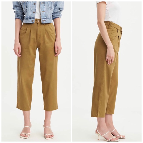 NEW Levi’s High-Rise Cropped Balloon Leg Pants - Picture 2 of 10